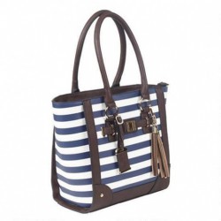 BULLDOG TOTE PURSE NAVY