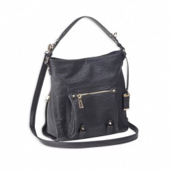 BULLDOG HOBO ANNA PURSE BLK