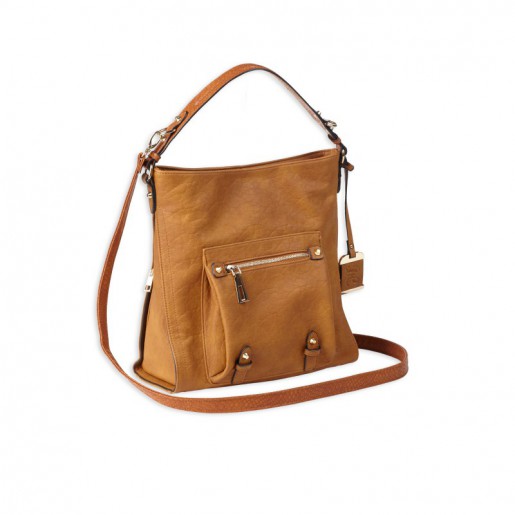 BULLDOG HOBO ANNA PURSE COGNAC