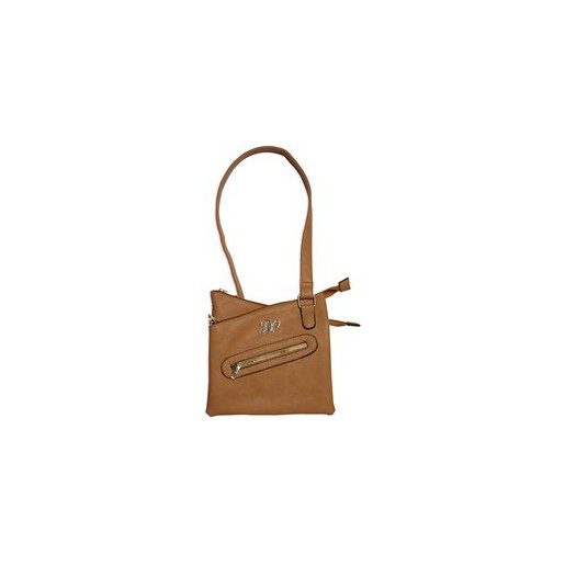 BULLDOG CROSS BODY PURSE W/HLSTR TAN